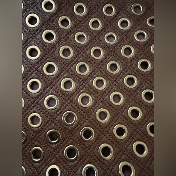 NWT Marc Jacobs | Nomad Quilted Grommet Hobo Bag, Brown - Picture 8 of 8